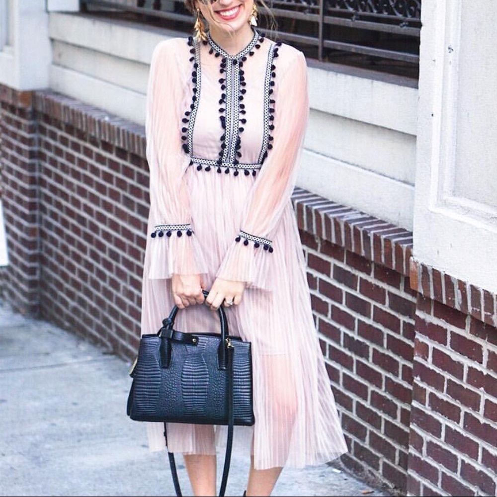 Chicwish Pom Pom Tulle Dress
